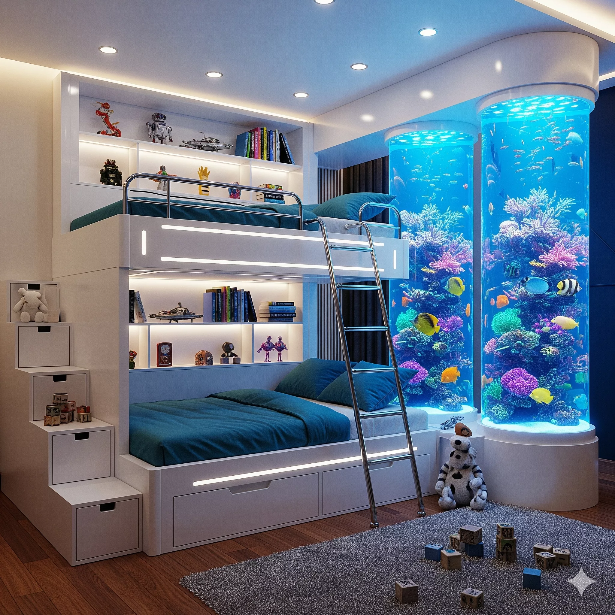 Aquarium Bunk Bed: Creating Magical Underwater Adventures in Your Child's Room