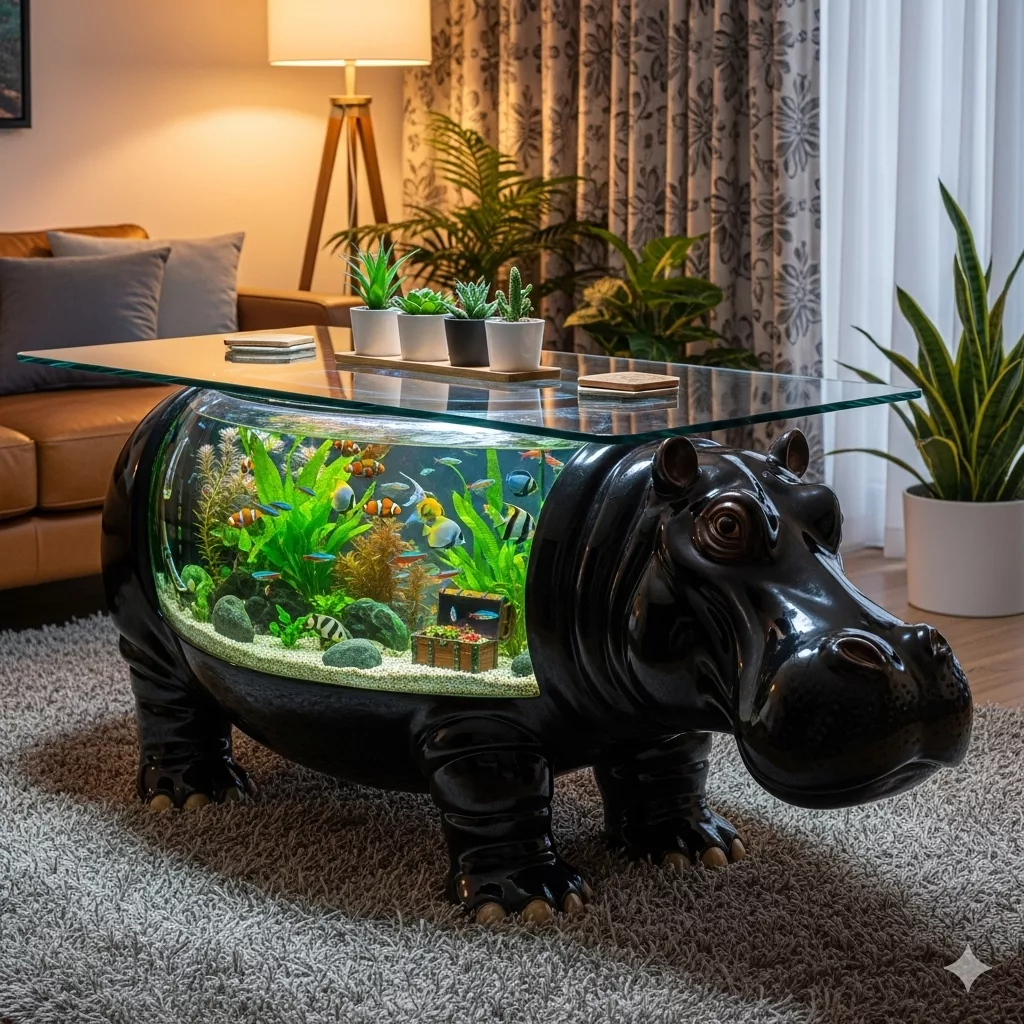 What Makes Hippo Aquarium Coffee Tables Special?