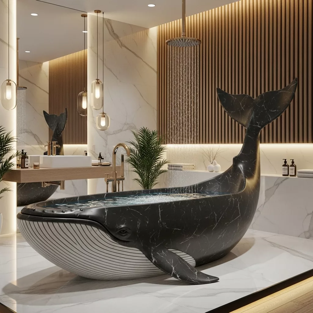 Types of Whale-Inspired Bathtub Designs