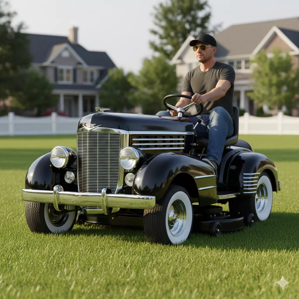 What Is a Classic Car Riding Mower?
