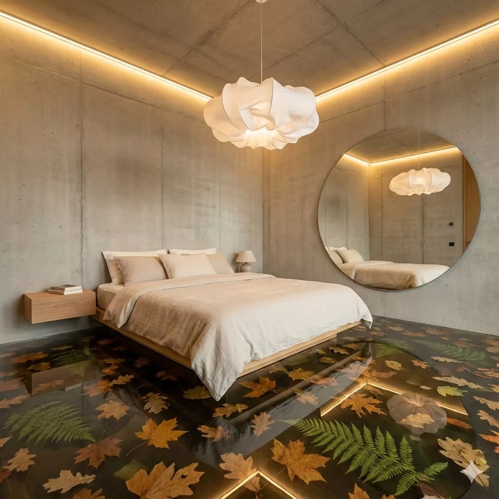Installation Process for Bedroom Leaf Epoxy Floors