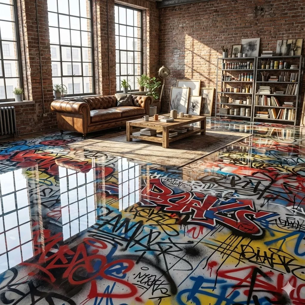 Best Applications for Epoxy Graffiti Floors