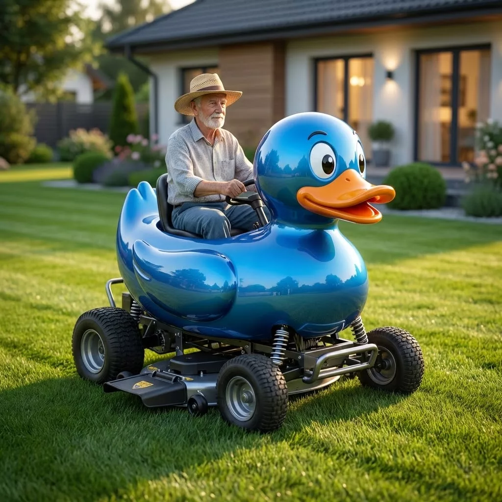 How to Attach a Rubber Duck to Your Riding Mower
