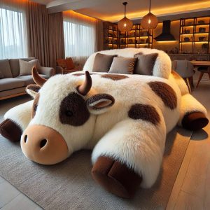 Fun and Cozy: The Cow-Shaped Lounger for Your Space