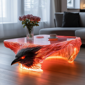 Mystical Charm Unleashed: Elevate Your Home Decor with the Crow Coffee Table
