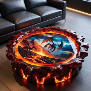 Dragon Coffee Table: Guardian Dragon Meets Modern Design