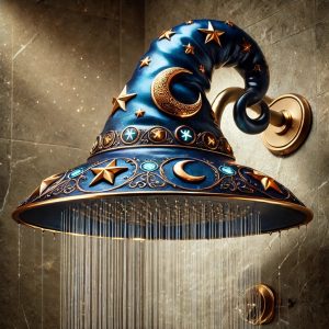 Elevate Your Bathroom to a World of Fantasy with the Wizard Hat Shower Head: Magic Meets Modern Functionality