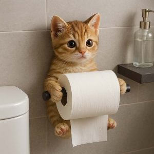 Kitten Toilet Roll Holders: Feline Charm for Your Bathroom Decor
