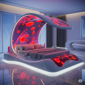 Dive into Dreamy Flow: Unveiling the Mesmerizing Lava Lamp Bed!
