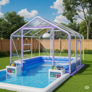 Inflatable Shower Paddling Pools with Built-In Cooler: The Ultimate Summer Solution