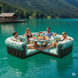 Make Waves: Host the Ultimate Lake Party with an Inflatable Sofa Lake Party Float!