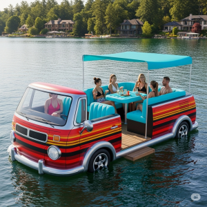 Float Into Adventure: The Inflatable Floating Camper Van Lounge That Redefines Relaxation