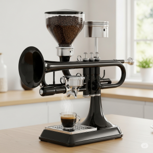 Jazz Up Your Mornings: The Trumpet Coffee Machine That Brews in Style