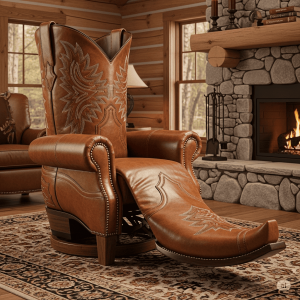 Cowboy Boot Chair – Rustic Charm Meets Unique Furniture Design