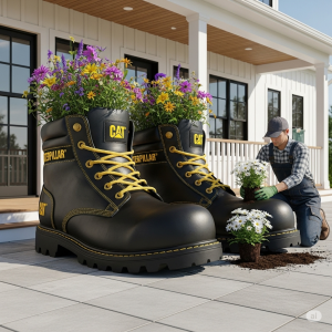 Dig Into Style: The Excavator Boot Planter That Breaks Ground in Garden Design