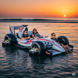 F1 Car Floating Lounge – Racing Thrills Meet Relaxing Luxury