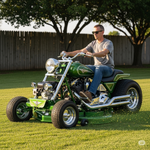 Harley Mower – The Motorcycle-Inspired Lawn Mower That Turns Yard Work into a Ride
