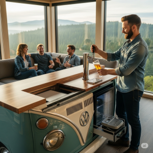 Microbus Bar Island – Turning the Classic VW Bus into the Ultimate Party Centerpiece