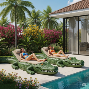 Lounge Like a Legend: Embrace Bold Comfort with the Crocodile Lounger