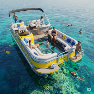 Pontoon Boat with a Glass Floor – A Luxury Experience on the Water