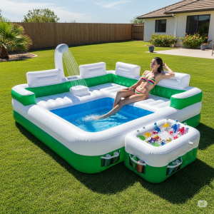 Sofa Pool with Cooler