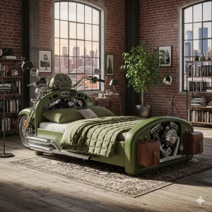 Harley Bed: Rev Up Your Bedroom with Motorcycle-Inspired Furniture