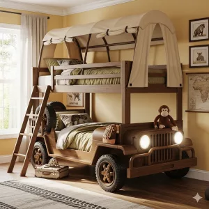 Safari Jeep Bunk Bed: Ultimate Adventure-Themed Bedroom Guide for Kids