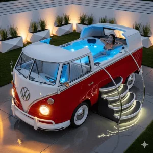 VW Bus Hot Tub: The Ultimate Retro Backyard Experience