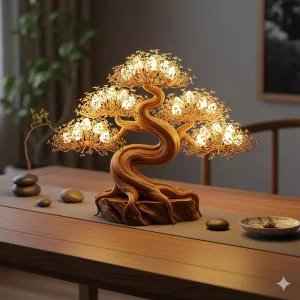 Bonsai Table Lamp: Illuminate Your Space with Natural Elegance