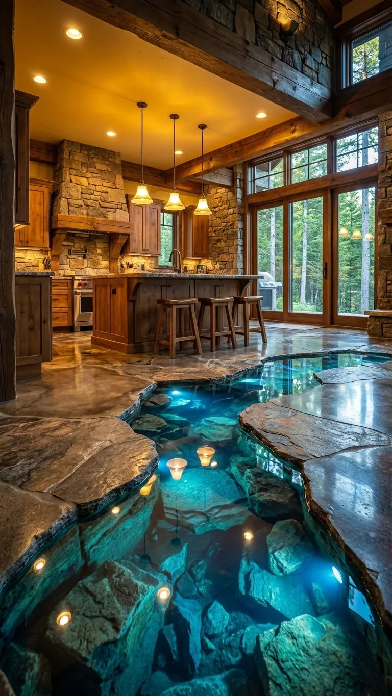 Epoxy Underground River Floor: Transform Your Space with Stunning 3D Flooring