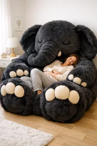 Plush Elephant Sleeping Chair: Where Comfort Meets Adorable Design